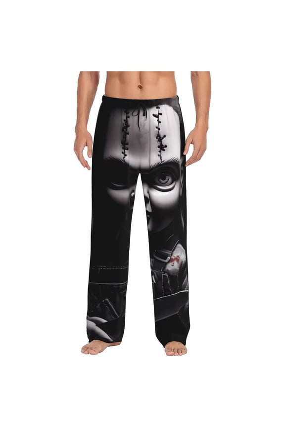 Chucky Af Print Mens Pama Pants for Men,Mens Lounge Pants,Funny Gifts for Men,Men's Pama Bottoms