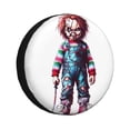 thumbnail image 1 of Saiise Chucky Ai Print Rv Spare Tire Cover Wheel Tire Cover for Travel Trailers Protectors Weatherproof Dust-Proof for Camper Trailer Truck SUV Rv Universal-15 inch, 1 of 8