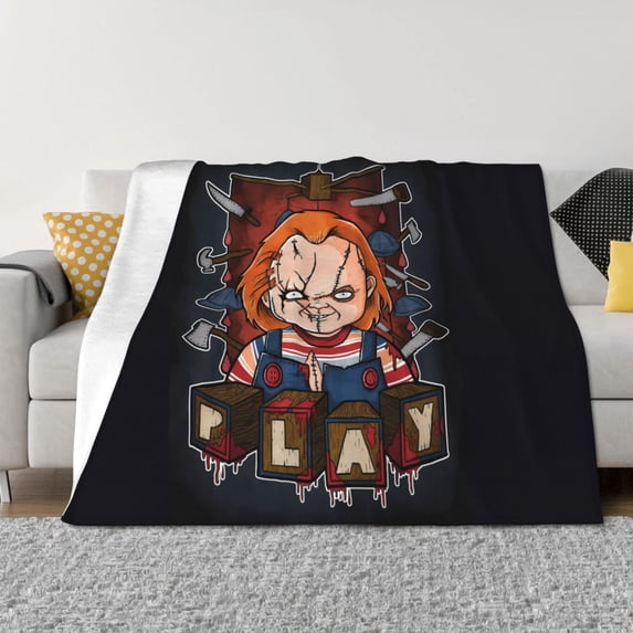 Saiise Chucky Ap Throw Blanket 50"x40" ,Soft Lightweight Cozy All Season Blanket for Bed,Couch,Car