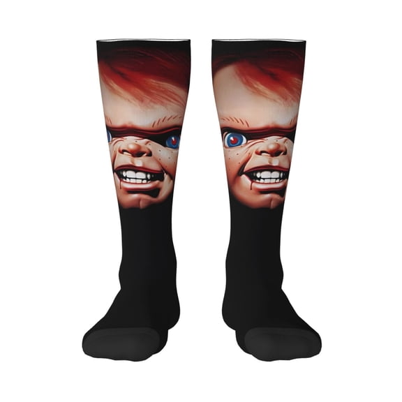 Saiise Chucky Ay Funny Socks Men Women Boys Kids Adults Novelty Graphic Crew Tube Socks Crazy Design Casual Dress Socks for Sports,Running,Travel