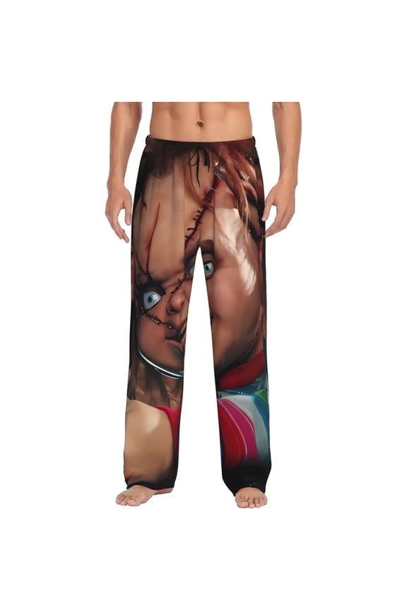 Chucky Bl Print Mens Pama Pants for Men,Mens Lounge Pants,Funny Gifts for Men,Men's Pama Bottoms