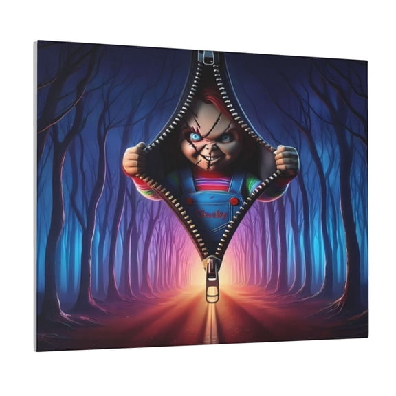 Saiise Chucky Frameless Canvas Wall Art - Abstract Modern Artwork for Living Room, Bedroom, Office - Ready to Hang, Vibrant Colors, Ideal Gift Idea- 16"x20"