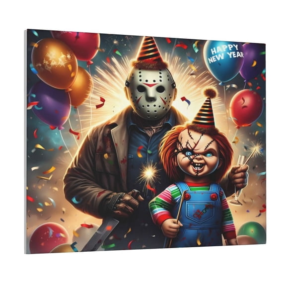 Saiise Chucky Frameless Canvas Wall Art - Abstract Modern Artwork for Living Room, Bedroom, Office - Ready to Hang, Vibrant Colors, Ideal Gift Idea- 8"x10"