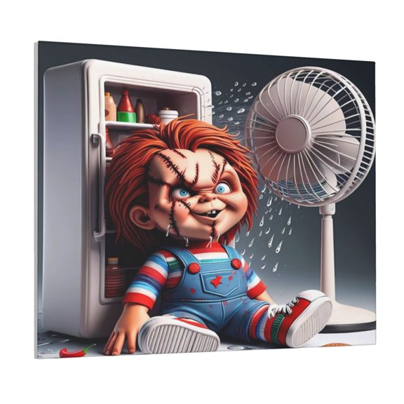 Saiise Chucky Frameless Canvas Wall Art - Abstract Modern Artwork for Living Room, Bedroom, Office - Ready to Hang, Vibrant Colors, Ideal Gift Idea- 8"x10"