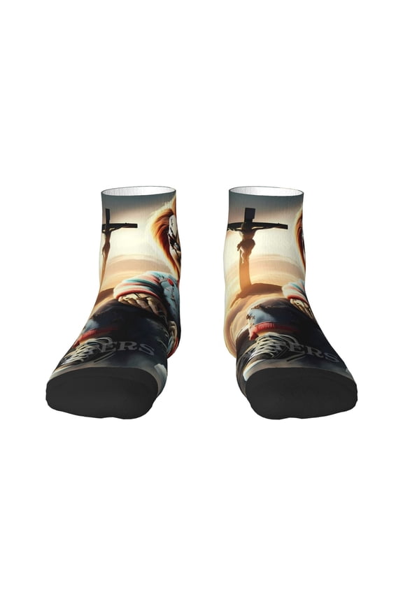 Chucky Funny Socks Men Women Adults Novelty Graphic Crew Tube Socks Crazy Design Casual Dress Socks for Sports,Running,Travel