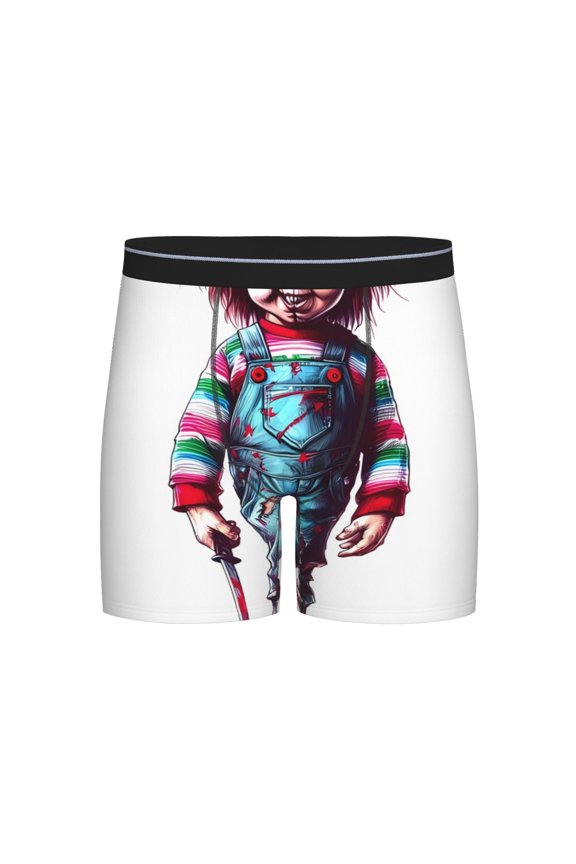 Chucky Men's Underwear Boxer Briefs Cotton Trunks Short Leg Underwear (S-XXL)