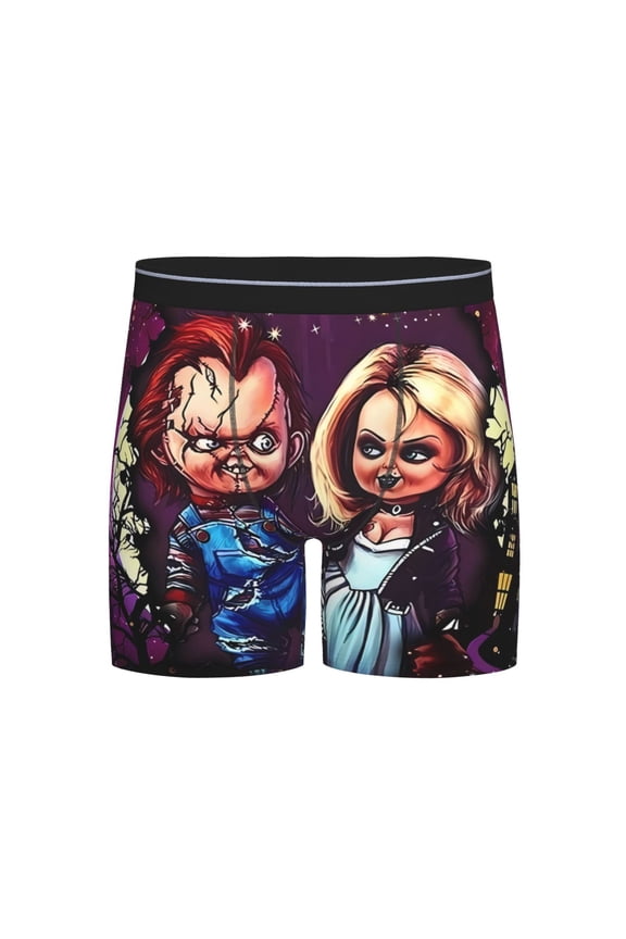 Chucky Men's Underwear Boxer Briefs Cotton Trunks Short Leg Underwear (S-XXL)
