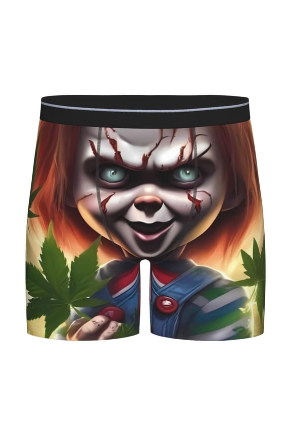 Chucky Men's Underwear Boxer Briefs Cotton Trunks Short Leg Underwear (S-XXL)