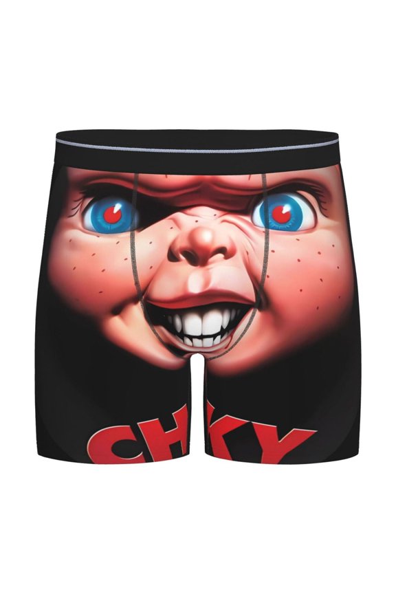 Chucky Men's Underwear Boxer Briefs Cotton Trunks Short Leg Underwear (S-XXL)
