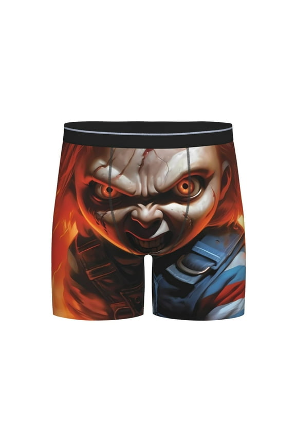 Chucky Men's Underwear Boxer Briefs Cotton Trunks Short Leg Underwear (S-XXL)