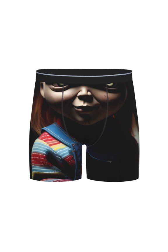 Chucky Men's Underwear Boxer Briefs Cotton Trunks Short Leg Underwear (S-XXL)