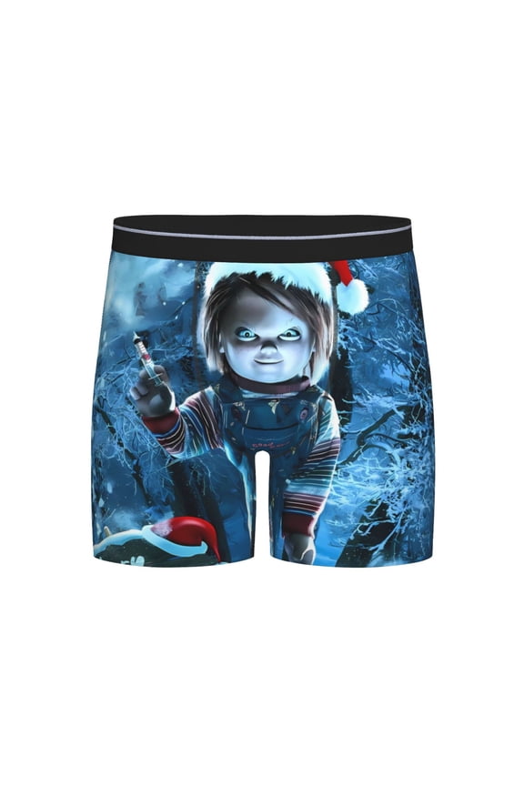 Chucky Men's Underwear Boxer Briefs Cotton Trunks Short Leg Underwear (S-XXL)