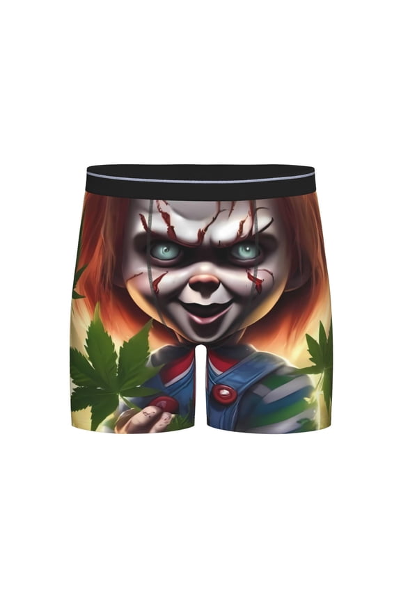 Chucky Men's Underwear Boxer Briefs Cotton Trunks Short Leg Underwear (S-XXL)