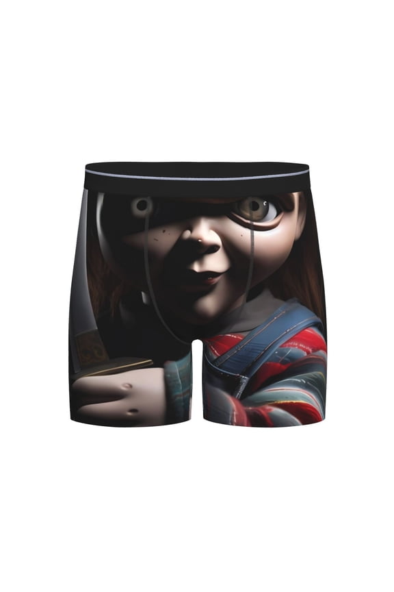 Chucky Men's Underwear Boxer Briefs Cotton Trunks Short Leg Underwear (S-XXL)