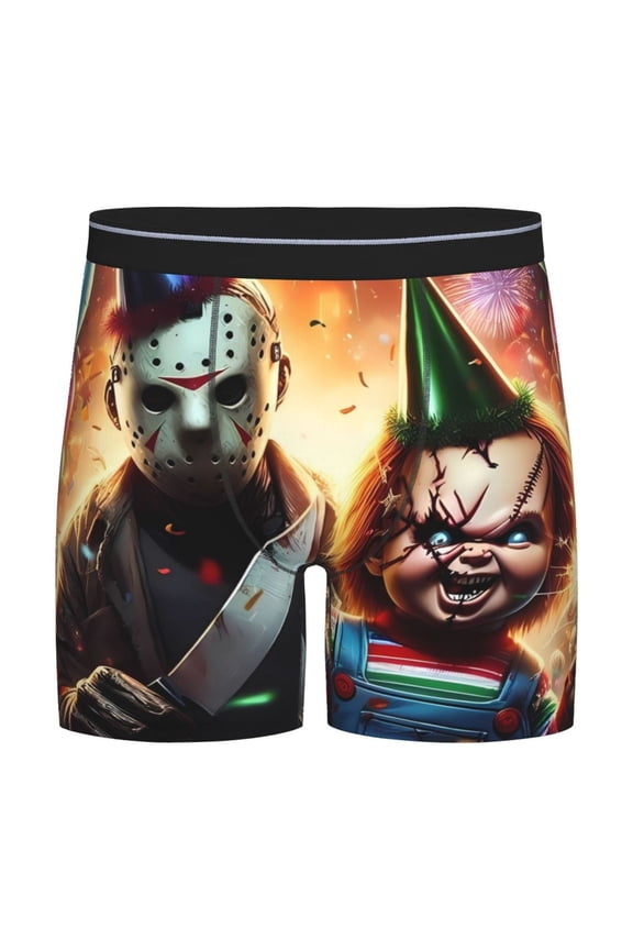 Chucky Men's Underwear Boxer Briefs Cotton Trunks Short Leg Underwear (S-XXL)