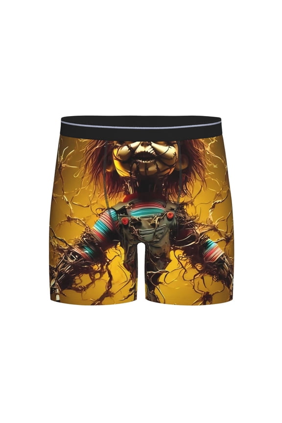 Chucky Men's Underwear Boxer Briefs Cotton Trunks Short Leg Underwear (S-XXL)
