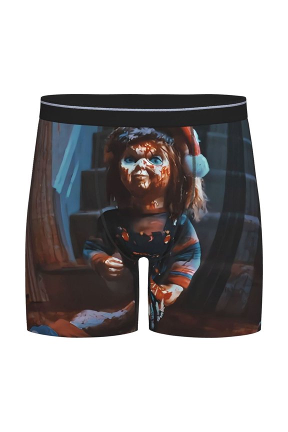 Chucky Men's Underwear Boxer Briefs Cotton Trunks Short Leg Underwear (S-XXL)
