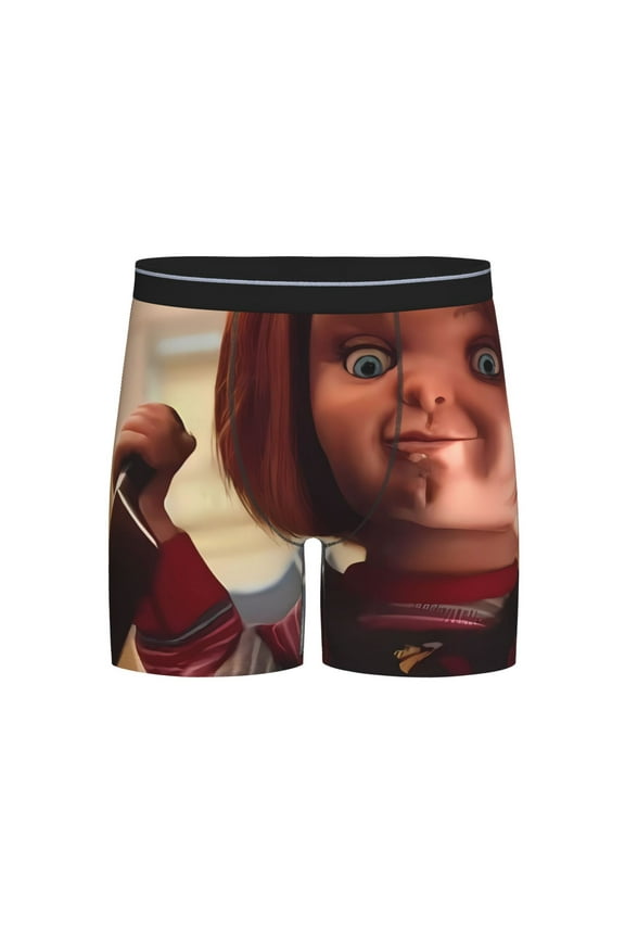 Chucky Men's Underwear Boxer Briefs Cotton Trunks Short Leg Underwear (S-XXL)