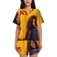 thumbnail image 1 of Saiise Chucky P Pajamas Sets for Women Soft Short-Sleeved Pjs with Lounge Shorts Two Piece Sleepwear S-4XL, 1 of 7