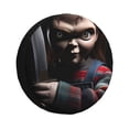 thumbnail image 1 of Saiise Chucky T Print Rv Spare Tire Cover Wheel Tire Cover for Travel Trailers Protectors Weatherproof Dust-Proof for Camper Trailer Truck SUV Rv Universal-14 inch, 1 of 8