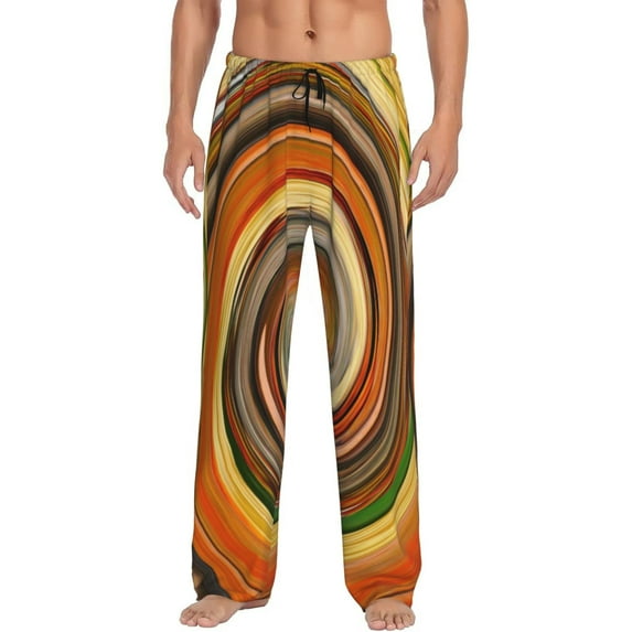 Saiise Colorful Swirl Print Mens Pajama Pants for Men,Mens Lounge Pants,Funny Gifts for Men,Men's Pajama Bottoms-XX-Large