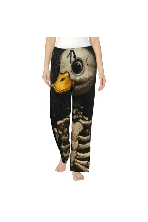 Duck Bones Womens Pajama Pants Stretch Comfy Lounge Pants Drawstring Sleep Bottoms with Pockets-XX-Large