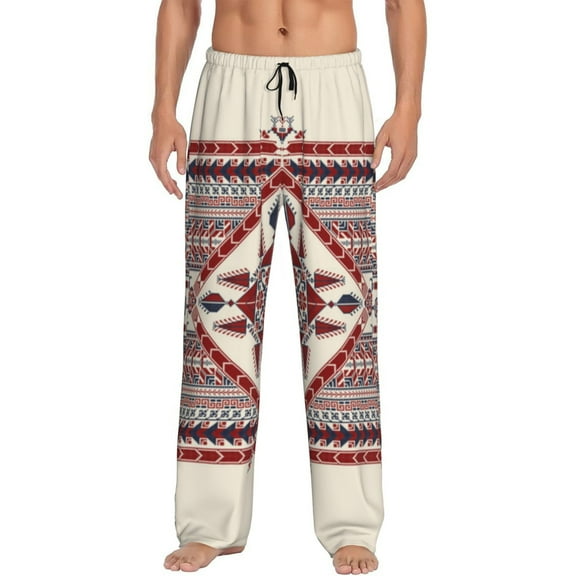 Saiise Fashion Tatreez Print Mens Pajama Pants for Men,Mens Lounge Pants,Funny Gifts for Men,Men's Pajama Bottoms-Small