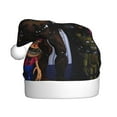 thumbnail image 1 of Saiise Five Nights At Freddy'S Christmas Hat,Santa Hat,Xmas Holiday Hat for Adults,Unisex Velvet Classic Santa Hat for Xmas New Year Party Headwear, 1 of 7