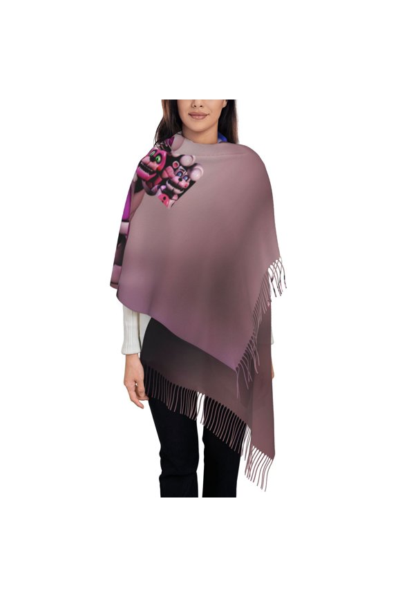 Five Nights At Freddy'S Fall Winter Scarfs for Women,Fashion Women Scarf,Warm Soft Shawls and Wraps,Long Blanket Scarf