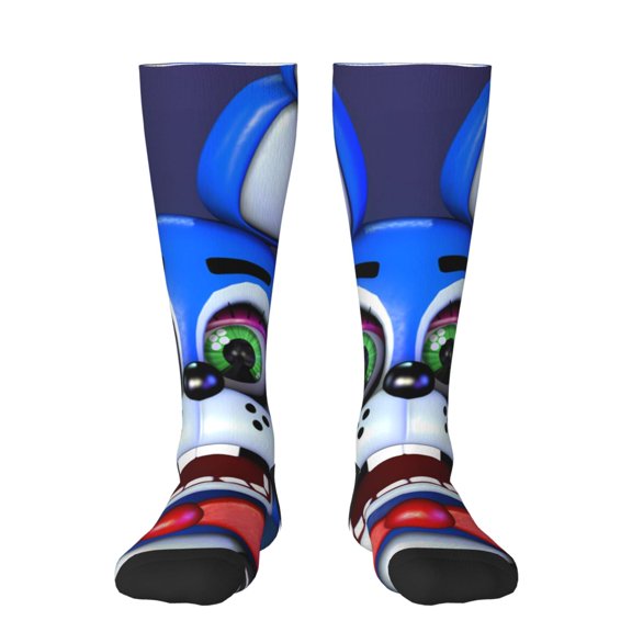 Saiise Five Nights At Freddy'S Funny Socks Men Women Boys Kids Adults Novelty Graphic Crew Tube Socks Crazy Design Casual Dress Socks for Sports,Running,Travel