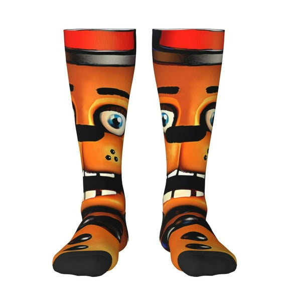 Saiise Five Nights At Freddy'S Funny Socks Men Women Boys Kids Adults Novelty Graphic Crew Tube Socks Crazy Design Casual Dress Socks for Sports,Running,Travel