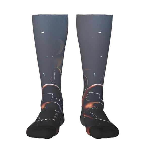Saiise Five Nights At Freddy'S Funny Socks Men Women Boys Kids Adults Novelty Graphic Crew Tube Socks Crazy Design Casual Dress Socks for Sports,Running,Travel