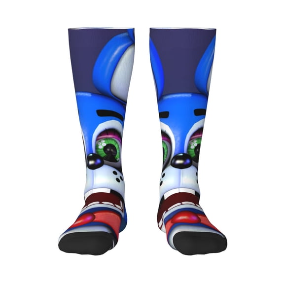Saiise Five Nights At Freddy'S Funny Socks Men Women Boys Kids Adults Novelty Graphic Crew Tube Socks Crazy Design Casual Dress Socks for Sports,Running,Travel