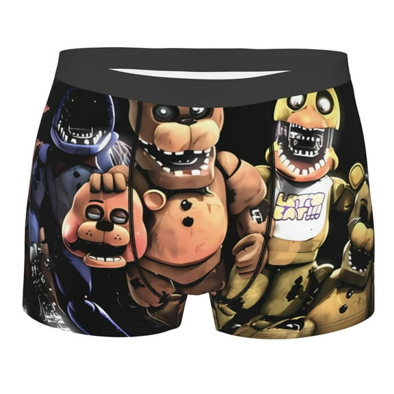 Saiise Five Nights At Freddy'S Men's Underwear Boxer Briefs Cotton Trunks Short Leg Underwear (S-XXL)