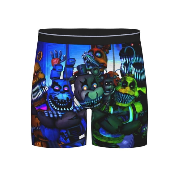 Saiise Five Nights At Freddy'S Men's Underwear Boxer Briefs Cotton Trunks Short Leg Underwear (S-XXL)