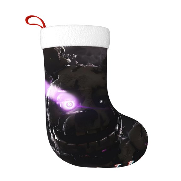 Saiise Five Nights At Freddy'S Print 17.7 Inches Christmas Stockings,Large Stockings for for Christmas Xmas Tree Holiday Fireplace Family Decor Gifts