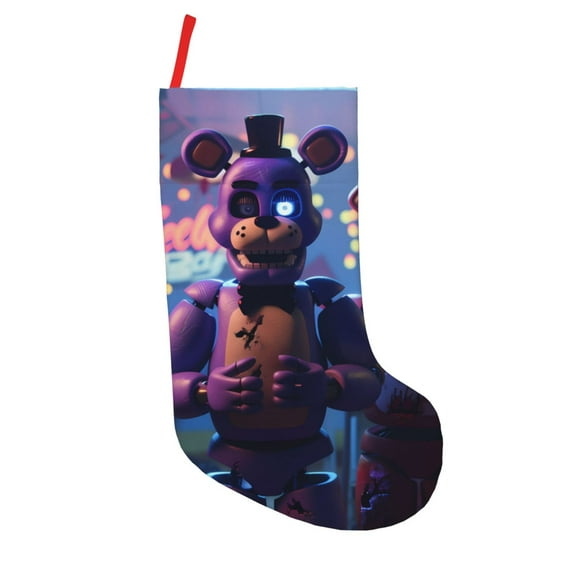 Saiise Five Nights At Freddy'S Print 18 Inches Christmas Stockings,Large Stockings for for Christmas Xmas Tree Holiday Fireplace Family Decor Gifts