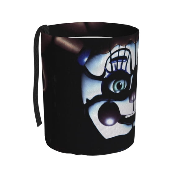 Saiise Five Nights At Freddy'S Print Car Trash Can Bin for Back Seat Leak Proof, Trash Bag Hanging,for SUV Truck Van, Automotive Vehicle Garbage Cans Front Seat