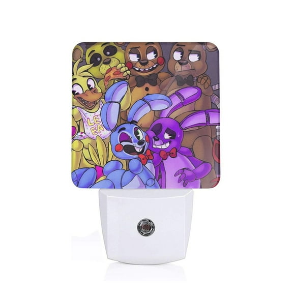 Saiise Five Nights At Freddy'S Print LED Night Light for Bathroom,Hallway,Bedroom,Kids Room,Stairway-UK