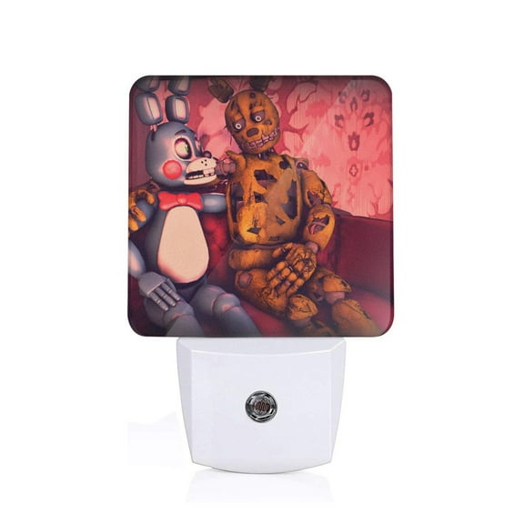 Saiise Five Nights At Freddy'S Print LED Night Light for Bathroom,Hallway,Bedroom,Kids Room,Stairway-US