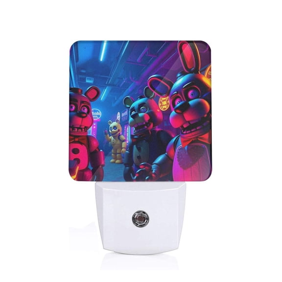 Saiise Five Nights At Freddy'S Print LED Night Light for Bathroom,Hallway,Bedroom,Kids Room,Stairway-US