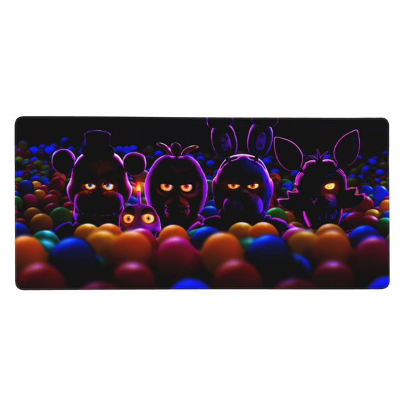 Saiise Five Nights At Freddy'S Print Large Mouse Pad & Computer Game Mouse Mat Non-Slip Rubber Mice Pads (Five Nights At Freddy'S ,35.5" x 16")
