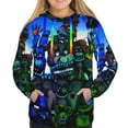 thumbnail image 1 of Saiise Five Nights At Freddy'S Women's Hoodies Long Sleeve Sweatshirts Drawstring Pullover Tops with Pocket Casual Loose-Large, 1 of 6