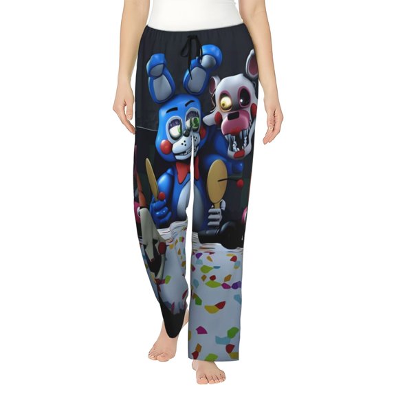 Saiise Five Nights At Freddy'S Womens Pajama Pants Stretch Comfy Lounge Pants Drawstring Sleep Bottoms with Pockets