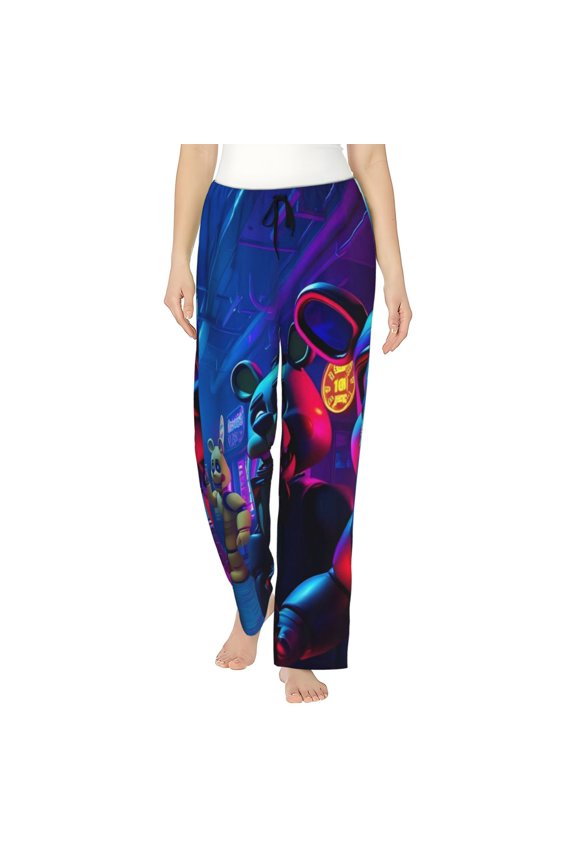 Five Nights At Freddy'S Womens Pajama Pants Stretch Comfy Lounge Pants Drawstring Sleep Bottoms with Pockets