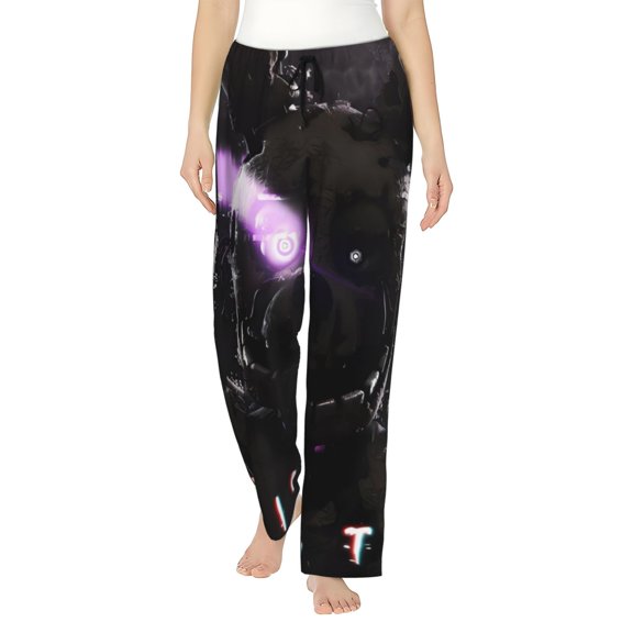 Saiise Five Nights At Freddy'S Womens Pajama Pants Stretch Comfy Lounge Pants Drawstring Sleep Bottoms with Pockets