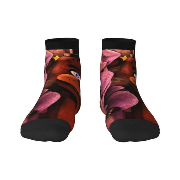 Saiise Five Nights At FreddyS Funny Socks Men Women Adults Novelty Graphic Crew Tube Socks Crazy Design Casual Dress Socks for Sports,Running,Travel