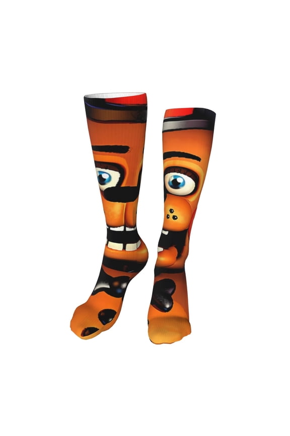 Five Nights At Freddy'S Funny Socks Men Women Boys Kids Adults Novelty Graphic 20in stockings Crazy Design Casual Dress Socks for Sports,Running,Travel