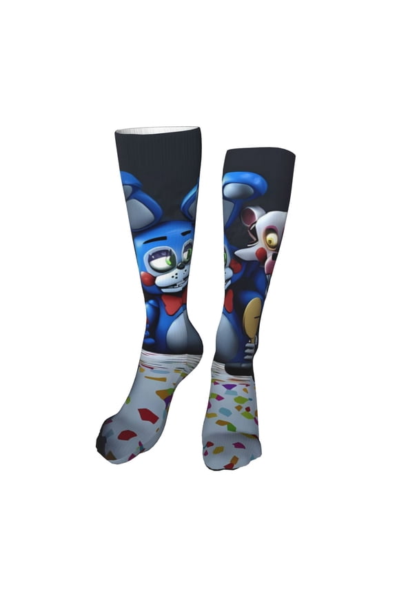 Five Nights At Freddy'S Funny Socks Men Women Boys Kids Adults Novelty Graphic 20in stockings Crazy Design Casual Dress Socks for Sports,Running,Travel