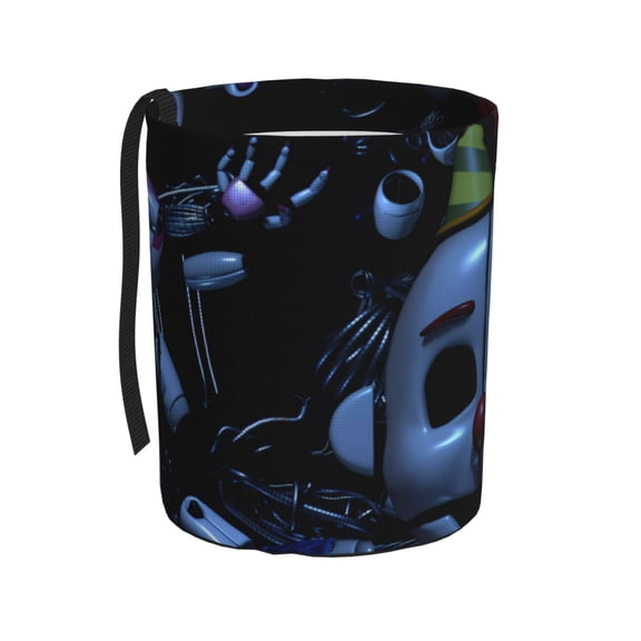 Saiise Five Nights At Freddy'S Print Car Trash Can Bin for Back Seat Leak Proof, Trash Bag Hanging,for SUV Truck Van, Automotive Vehicle Garbage Cans Front Seat